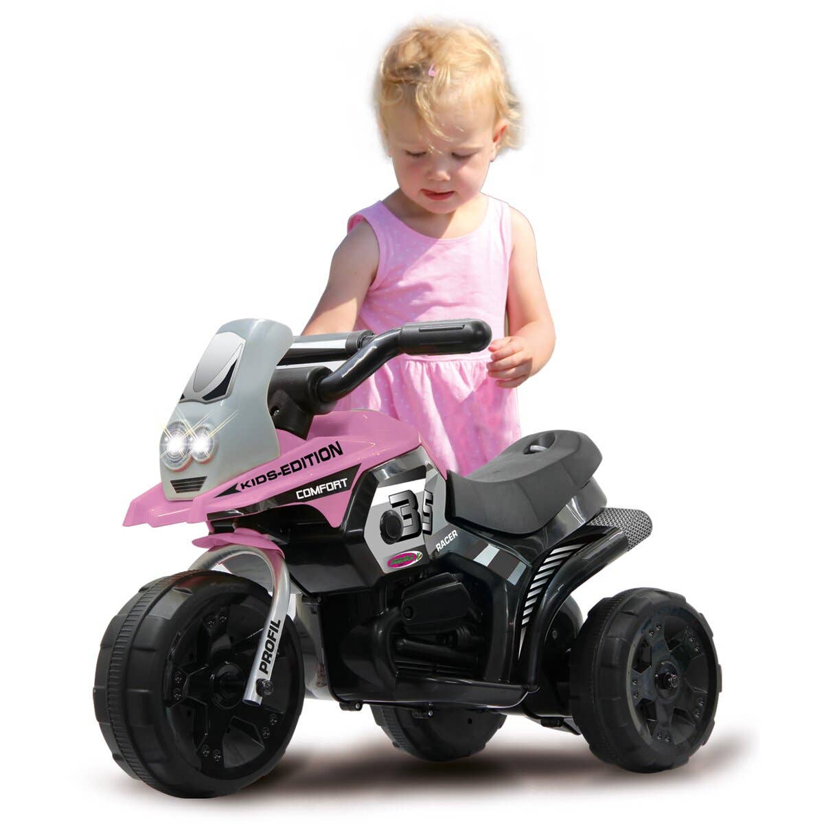 mhw24 - Vente Vélo et trottinette – enfant - Tricycle électrique rose e-Trike Racer 6 V0