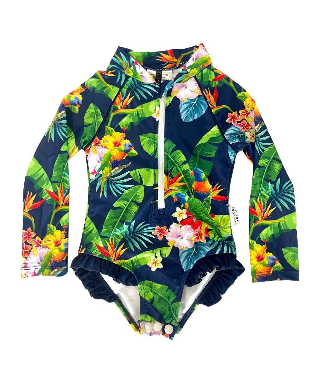 Tribe Tropical – wholesale Baddräkt - Baby – Baby baddräkt (blöjor byte) - 'Lorikeet Love'8