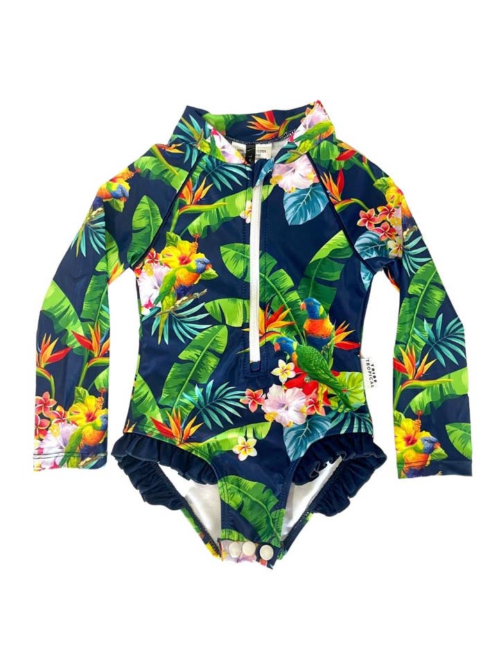 Tribe Tropical – wholesale Baddräkt - Baby – Baby baddräkt (blöjor byte) - 'Lorikeet Love'8