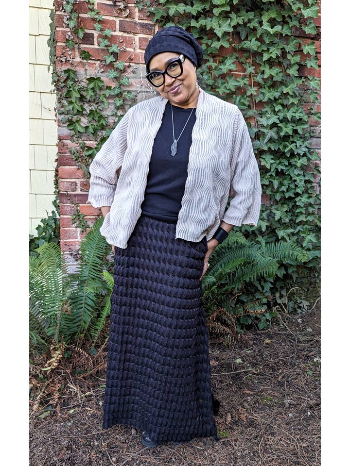 Leigh Young Collection - Vente Jupe – femme - Jupe trapèze à poches - Fractal Collection