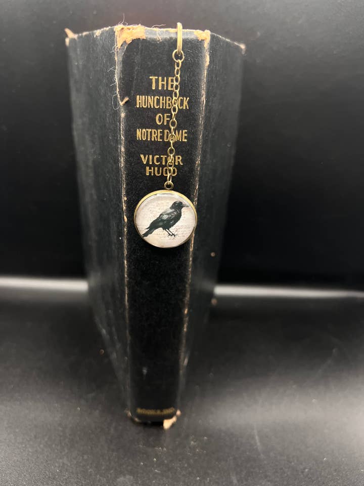 Black Raven Hook Bookmark for wholesale by TerraSeaDesigns