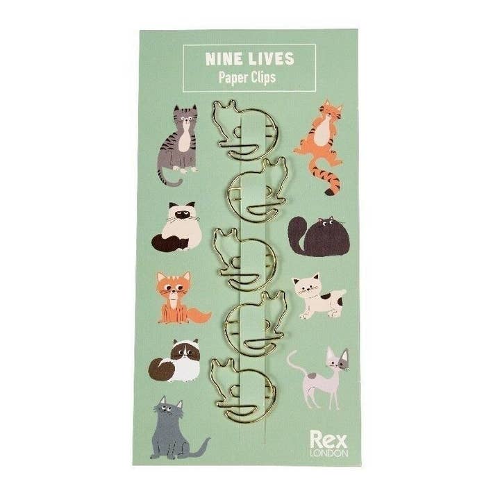 Rex B2B - UK – wholesale Paperclip – Cat Paper Clips (Set of 5) - Nine Lives