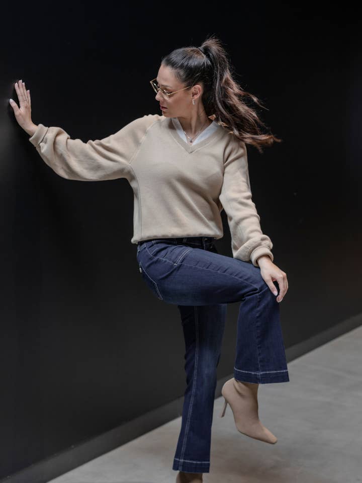 Jeans - Petra BEA BOOTCUT - Bladblå för wholesale av Glücksstern