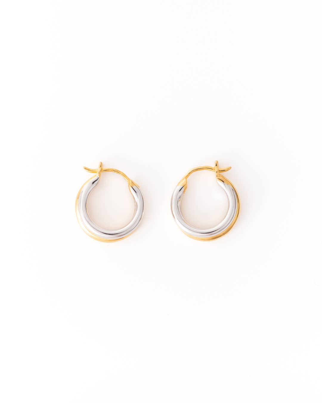 Belinda Jewelz - Wholesale Hoop Earrings - Juna Mixed Metal Hoops