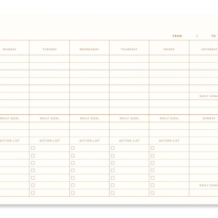 A-Journal Stationery - Wholesale Planner - A-Journal Deskplanner - Linen1