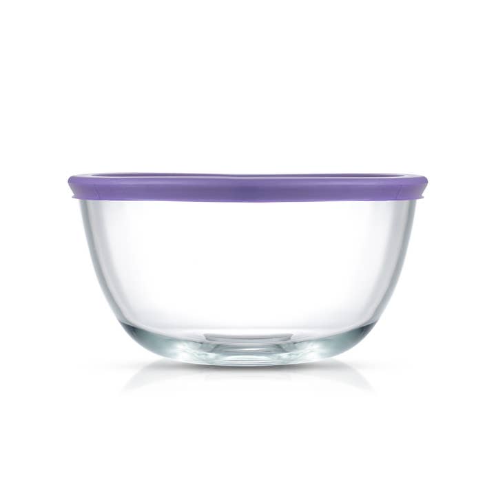 JoyJolt - Vendita all'ingrosso Ciotola da miscelazione - 4 ciotole per mescolare in vetro con coperchio, ciotole a nido14