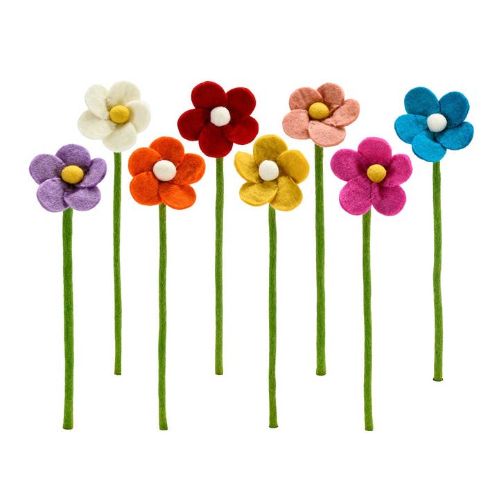 Felt Daisy Design Flowers for wholesale by BNB Crafts Inc.