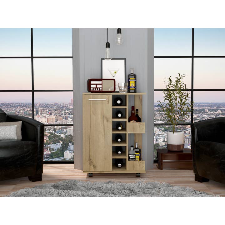 Barwagen Light Oak voor wholesale door TUHOME FURNITURE