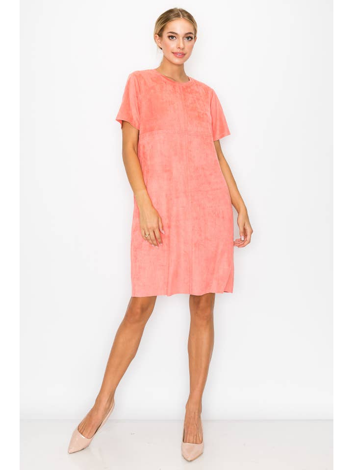 Joh Apparel - Wholesale Dress - Women's - Audrey Stretch Round-Neck Dress with NO Pockets8