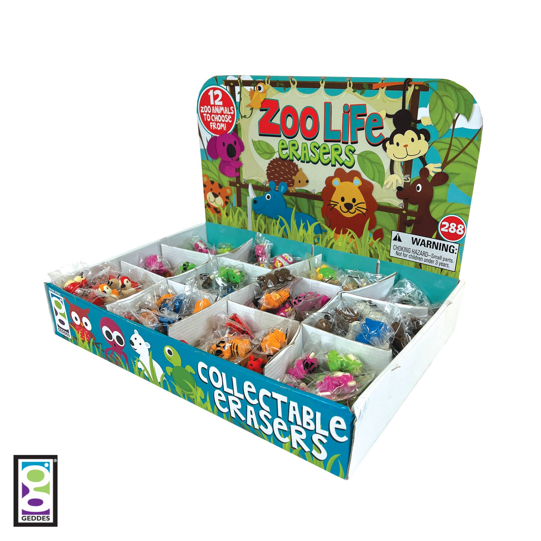 Geddes – wholesale Suddgummi – Geddes Zoo Life suddigumssortiment 288-pack6