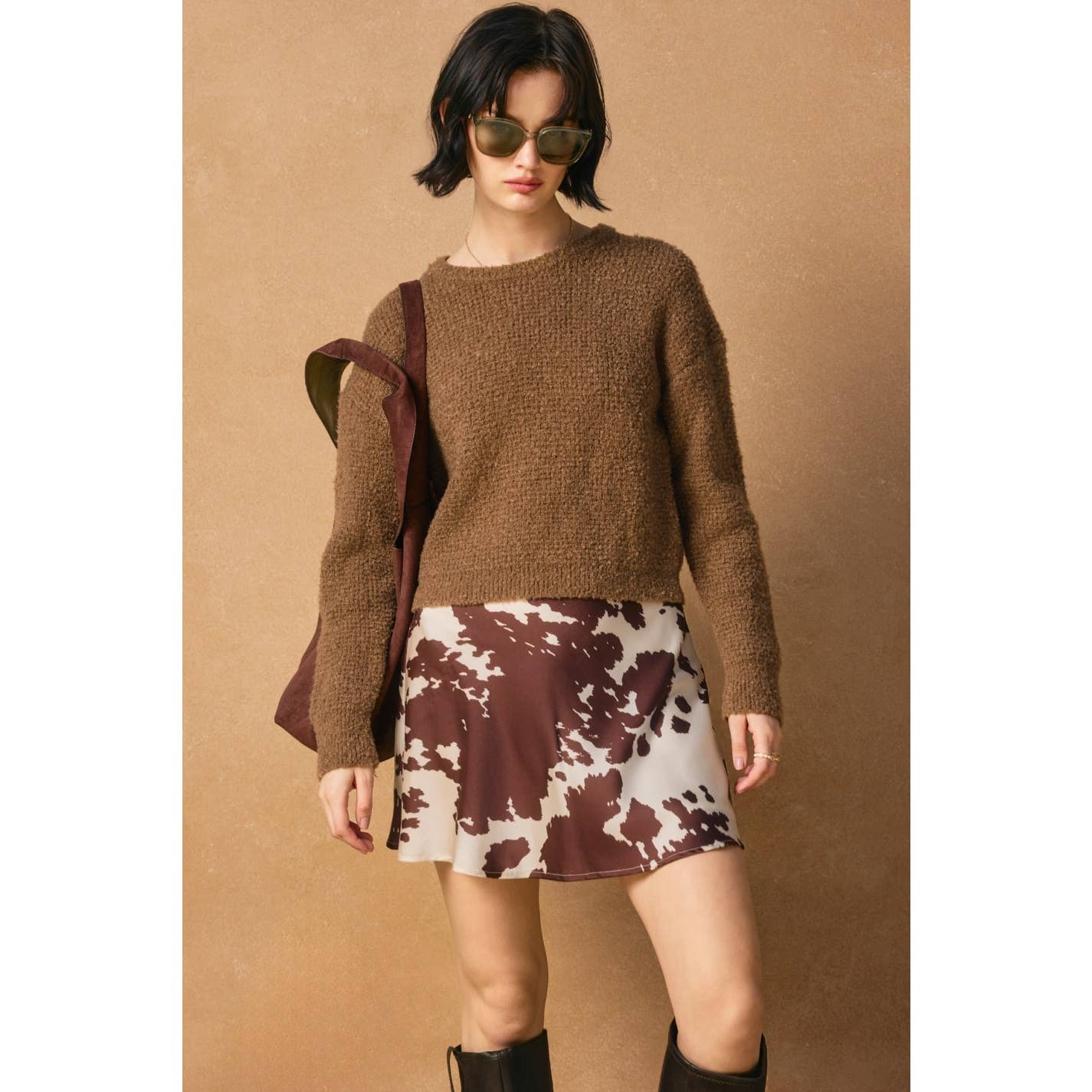 Dress Forum - Venta al por mayor Jersey de punto - Mujer - Jersey de cuello redondo Peach Fuzz5