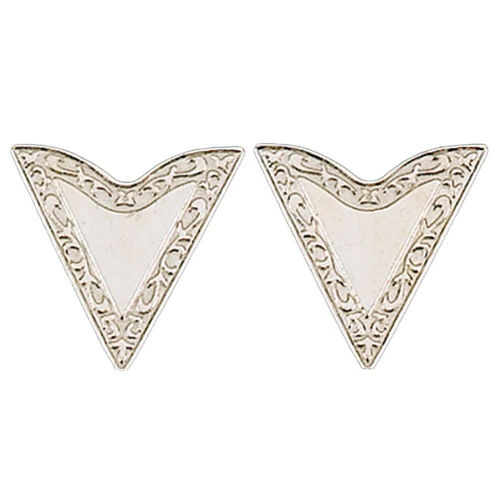 Western Express - Wholesale Lapel Pin/Button - Engraved Silver Collar Tips0