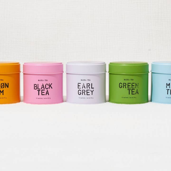 tea tin set for wholesale by Masha Tea