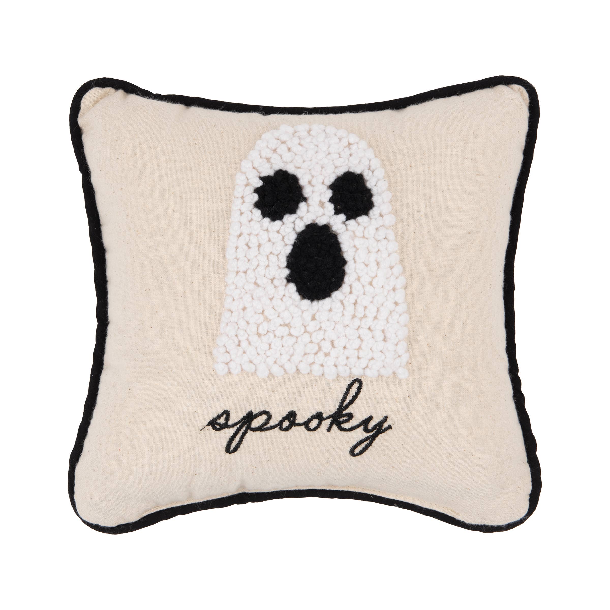 C&F Home - Wholesale Throw/Decorative Pillow - Halloween Spooky Ghost French Knot Mini Throw Pillow0