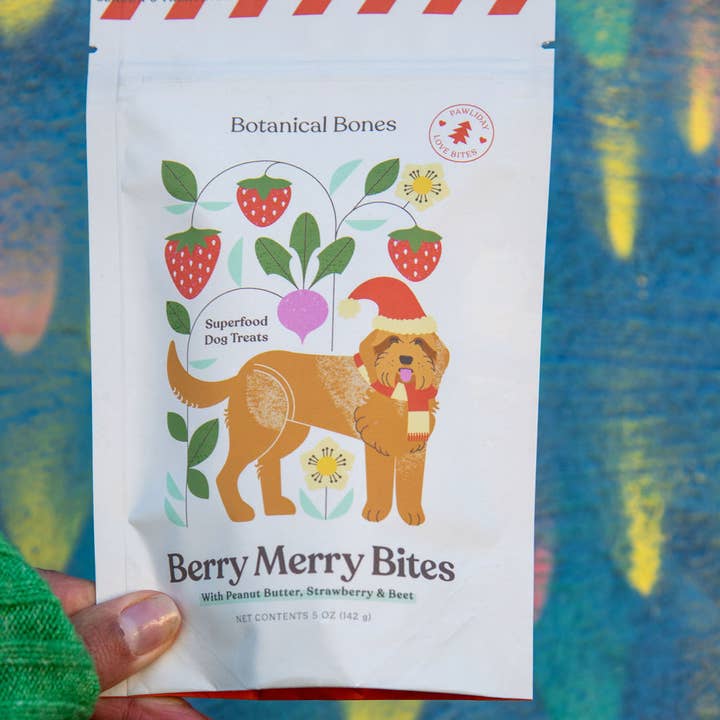 Botanical Bones - Wholesale Pet Treats - Dog - Berry Merry Bites - Holiday Dog Treats 5