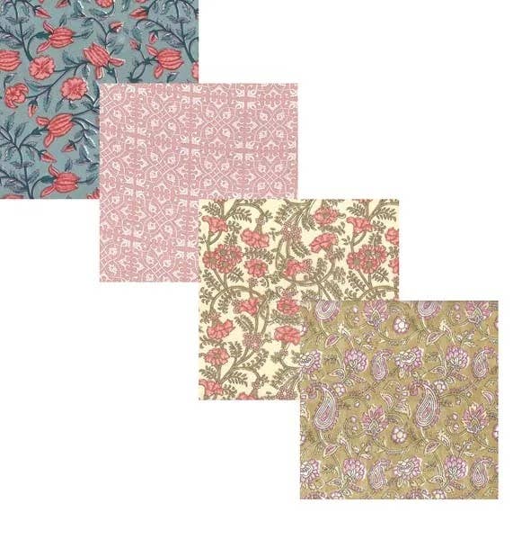 Curiosity - Wholesale Dinner & Cloth Napkin - Handcrafted 100% Cotton Block Print Cloth Napkin – Set of 426