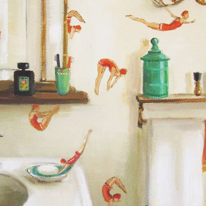 JANET HILL STUDIO - Wholesale Art Print - Divers Art Print - 8.5" X 11"1