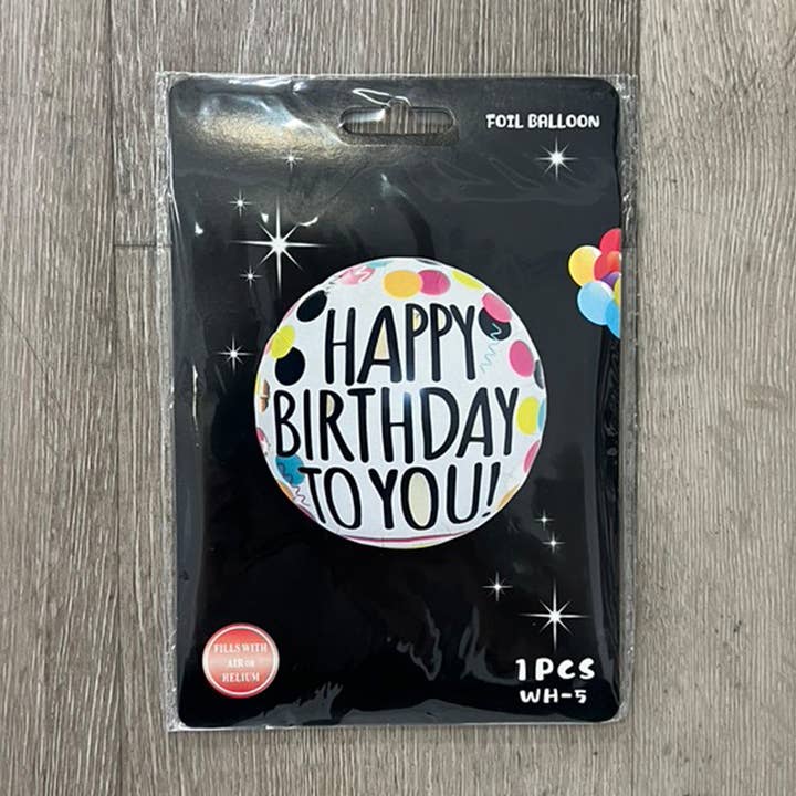 Tillykke med fødselsdagen Ballon Mylar - 10ct for engroshandel hos Paper Dazzle