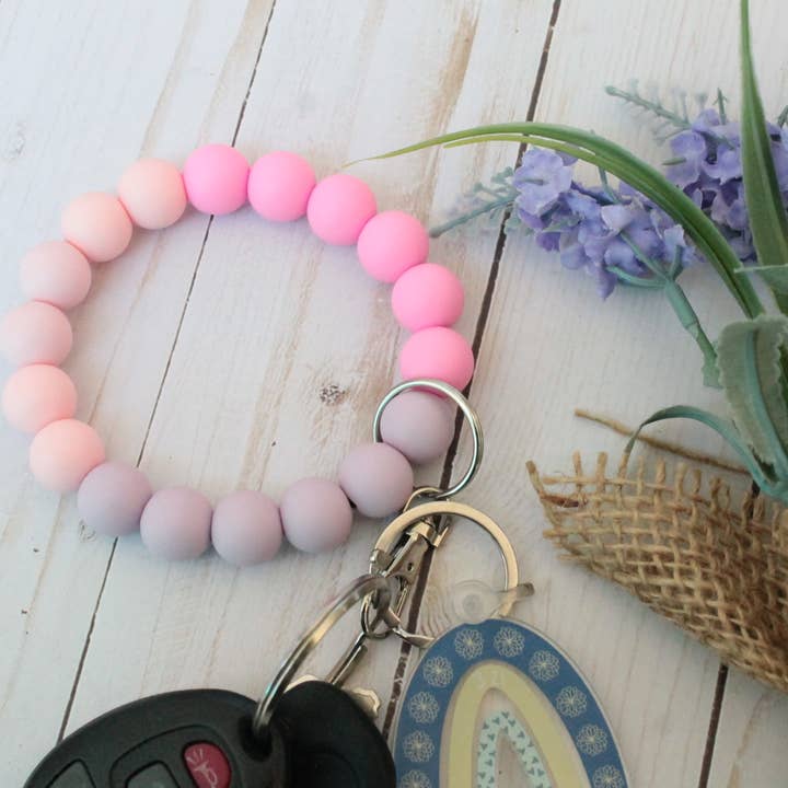 Sunset Silicone Beaded Wristlet for wholesale by Kaysticks.co