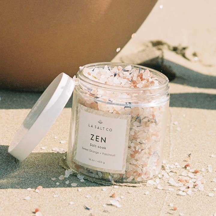 Los Angeles Salt Company – wholesale Bath soak/milk – Zen Salt Soak 16oz