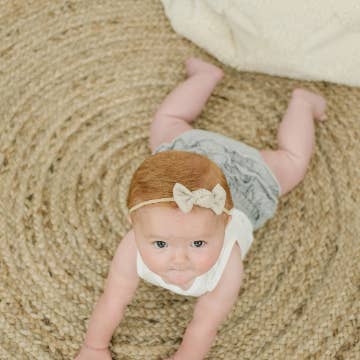 Ribbed Knottie Hair Bows for wholesale by Golden Dot Lane