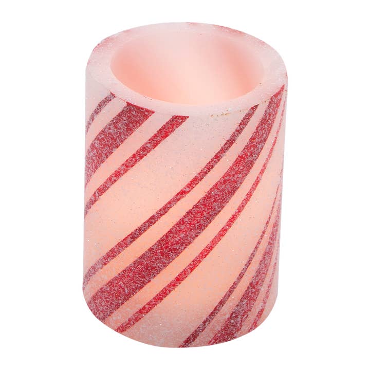 Multi Stripe Candy Cane Pillar for wholesale by WT Collection