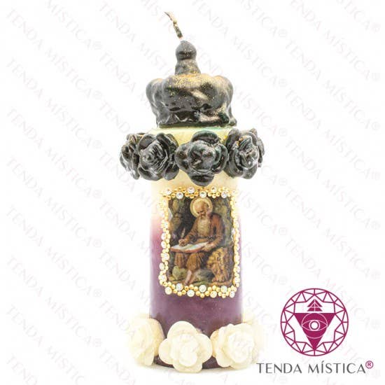 Tenda Mística - Wholesale Tapered Candle/Candlestick - Saint Jerome Appreciation Candle0