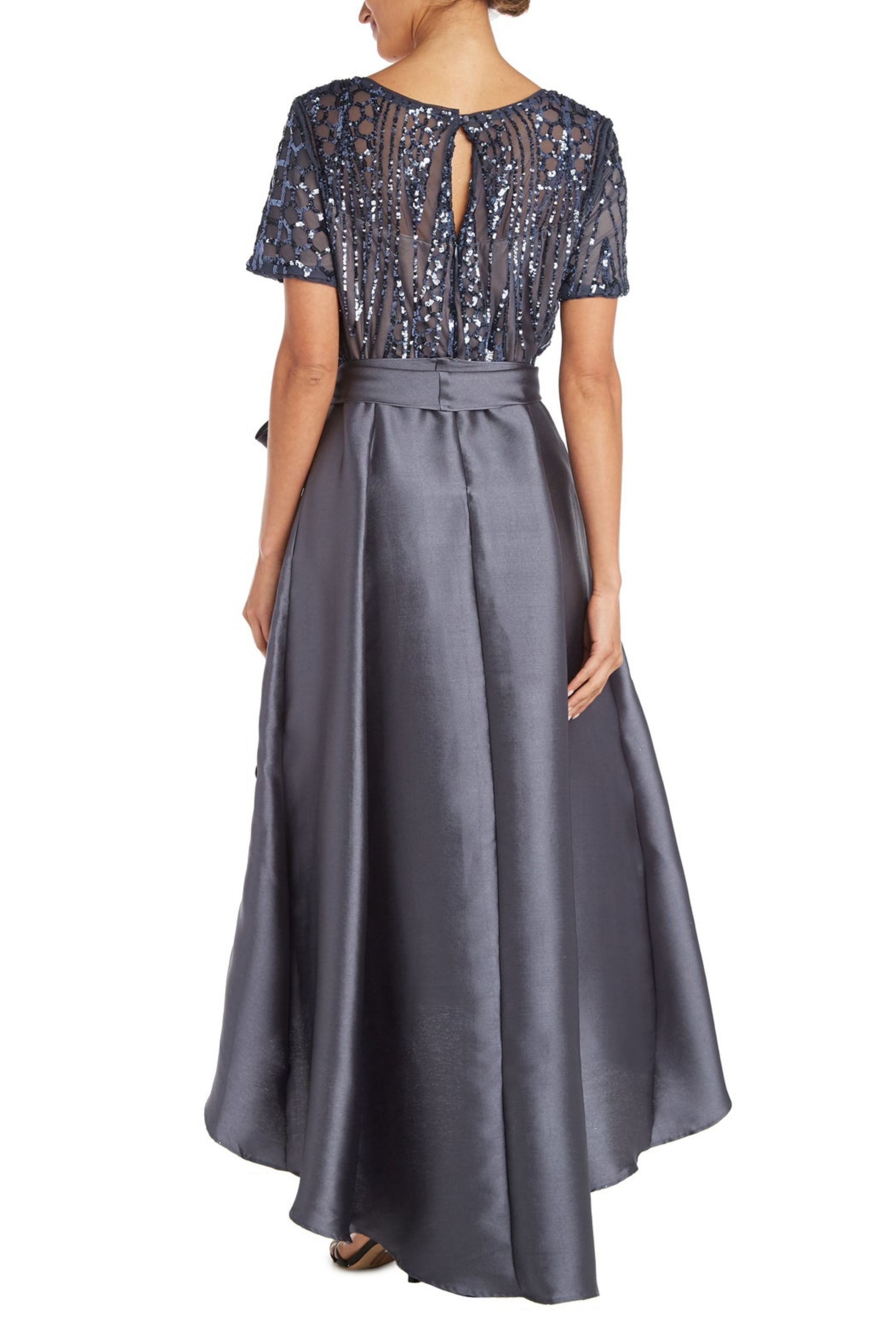 New Yorker's Apparel – wholesale Gown – Women's – RM Richards Sequin Hi-Lo Evening Dress (MORE COLORS)1