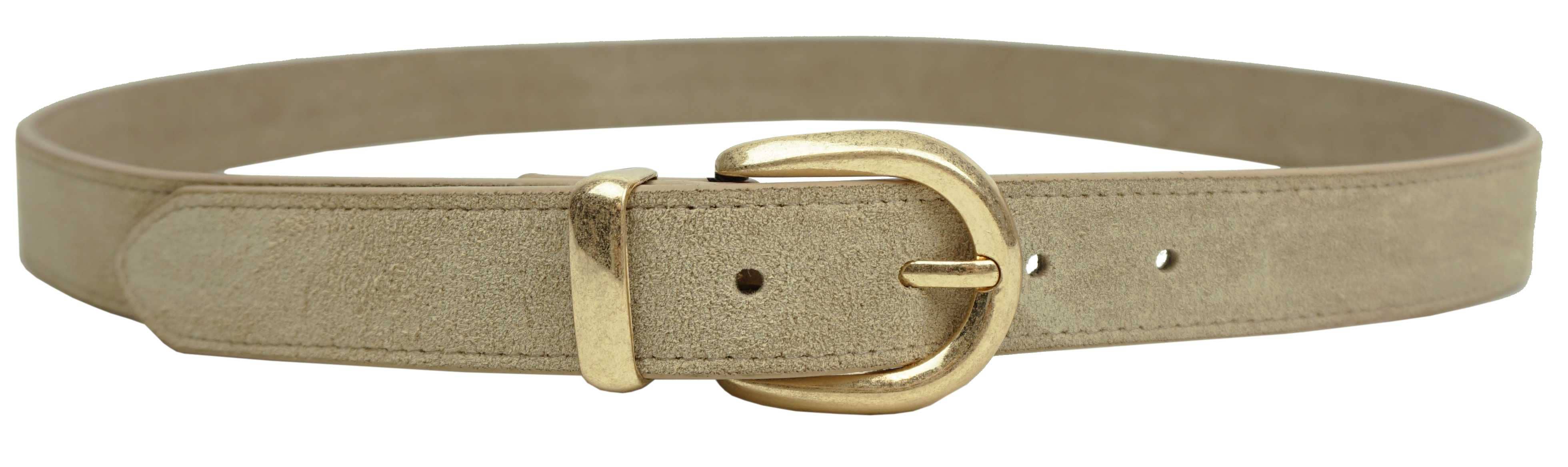 Anais - Wholesale Belt - Women's - Leather belt with gold buckle CT39564