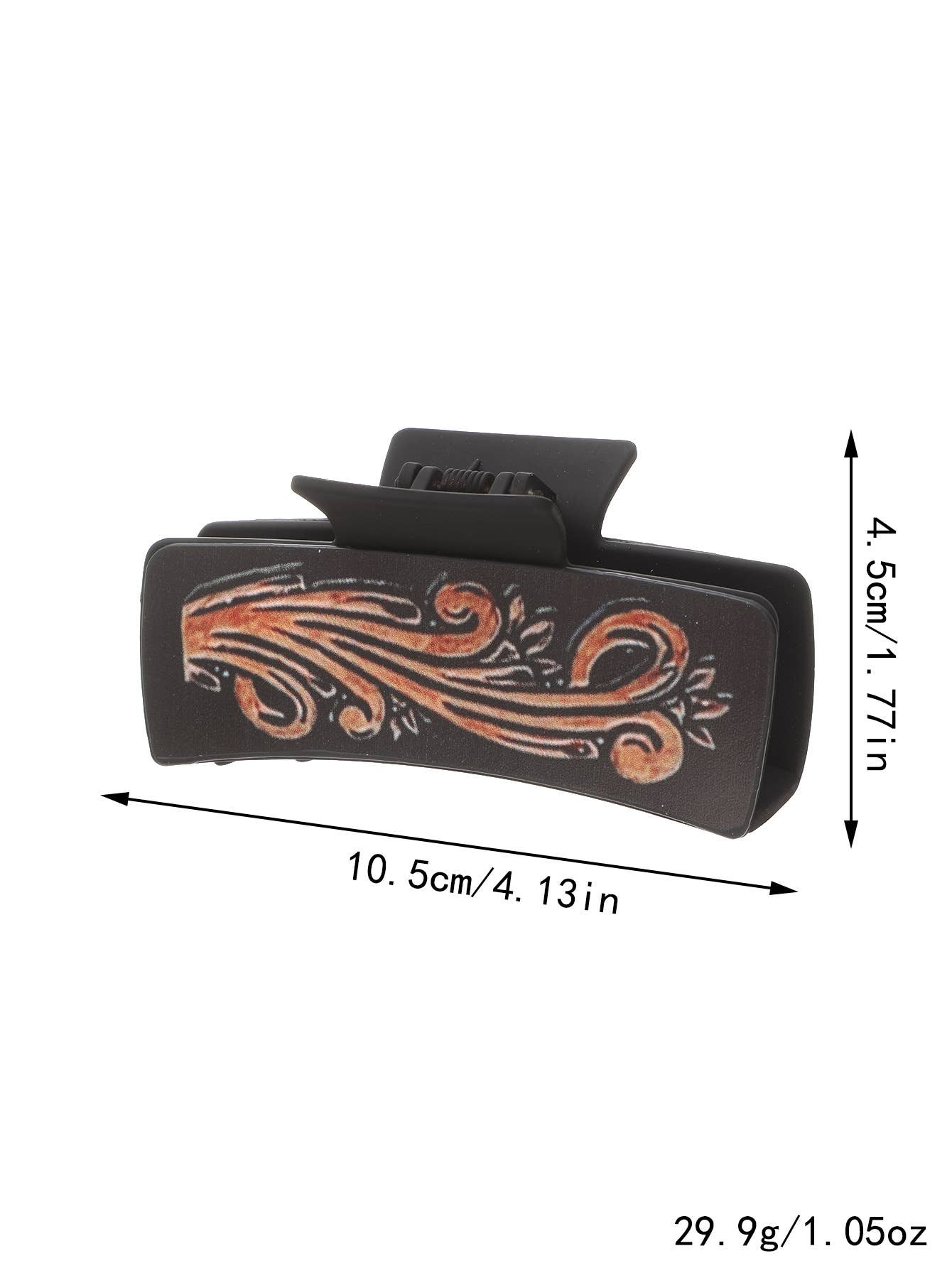 ACCITY - Wholesale Hair Clip - Women's - Sunflower PU Leather Hair Claw, Western Style_CWASC16185