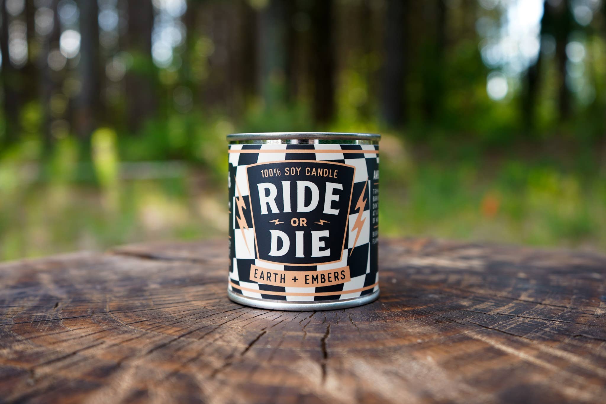 Ambush Candle Co. - Wholesale Travel Candles - Ride Or Die | Earth & Embers 8oz Soy Candle9