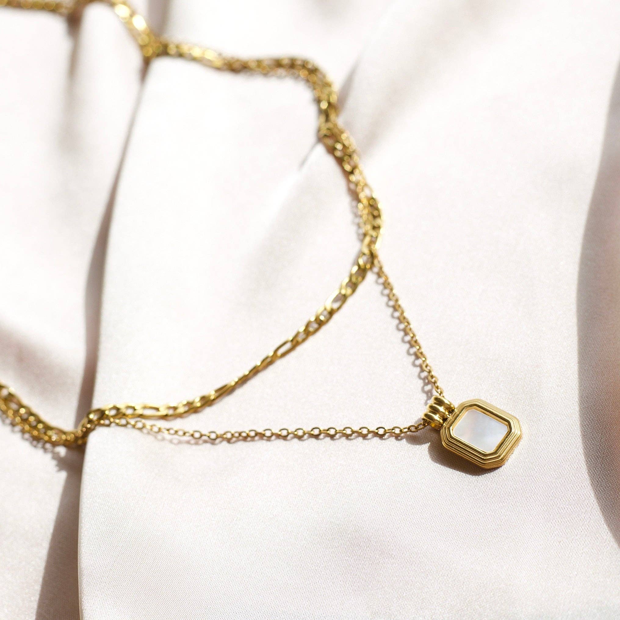 MeloMelo - Vente Colliers à pendentif - Moke - Chaîne à double collier1