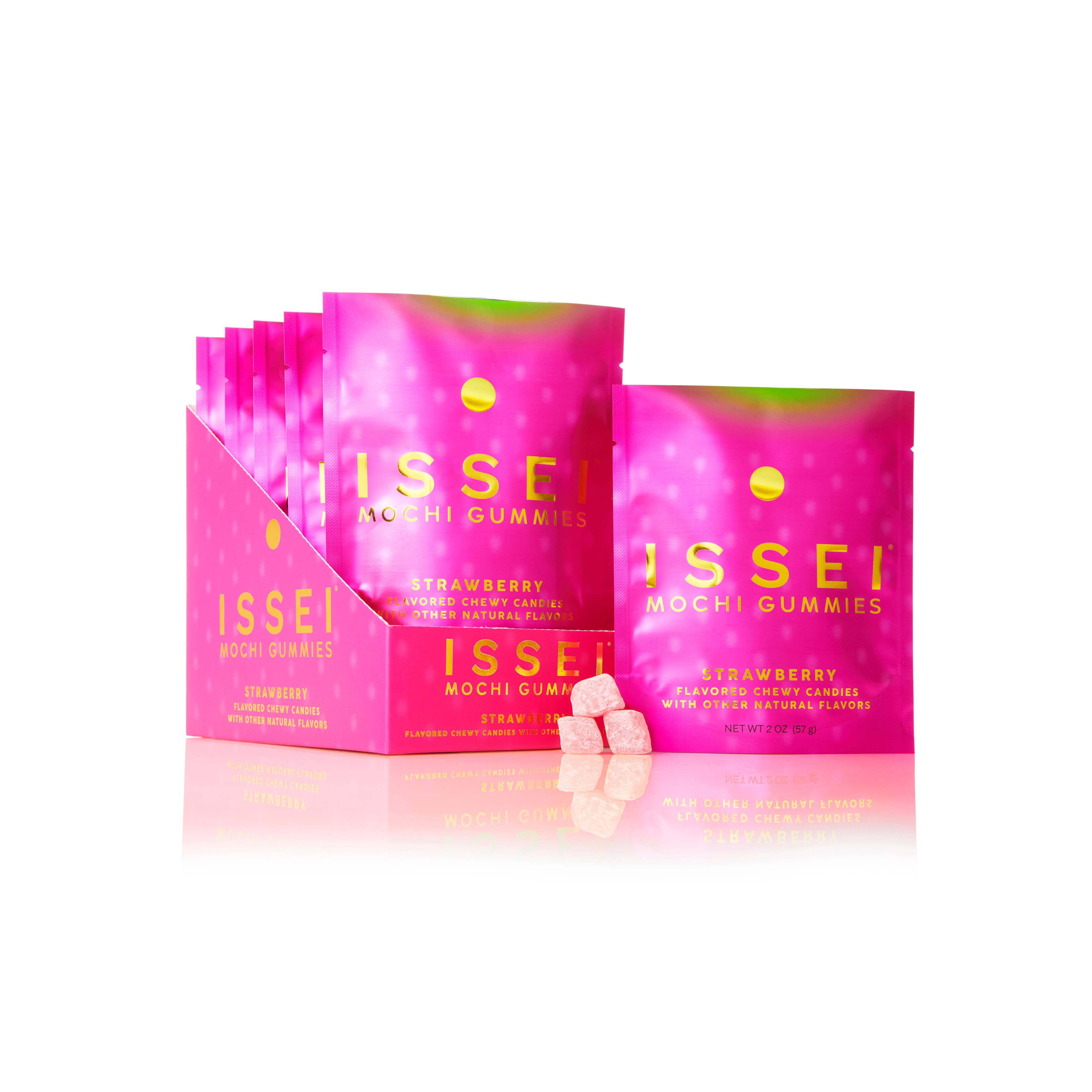 Issei Mochi Gummies - Wholesale Gummy - Strawberry SMALL (2 oz)3