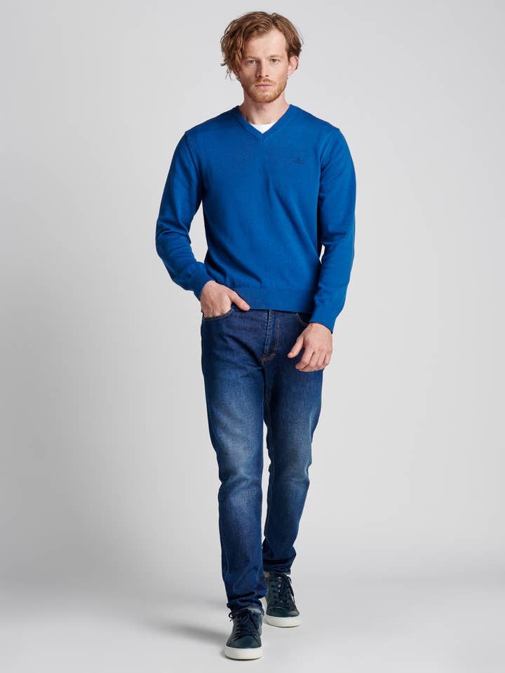 Jersey Algodão Essential con cuello en V para venta al por mayor de MIKE DAVIS