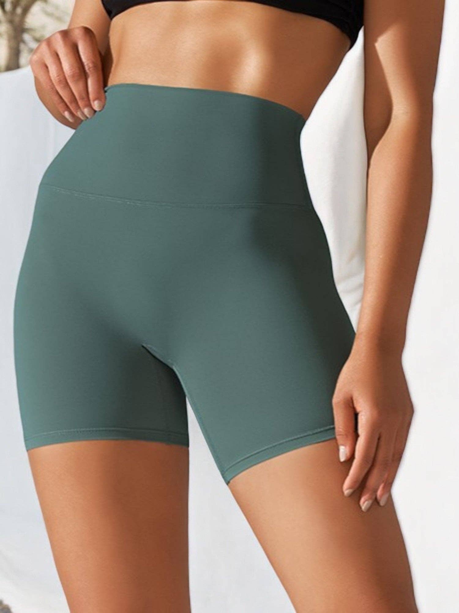 Active by Anna-Kaci – Calções atléticos – Mulher por atacado – Shorts esportivos femininos de compressão sem costura com cintura alta10