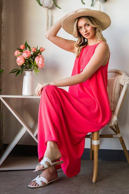 HEIMISH - Vendita all'ingrosso Vestito - Donna - MAXI ABITO IN TESSUTO MASSICCIO ED6771-1013