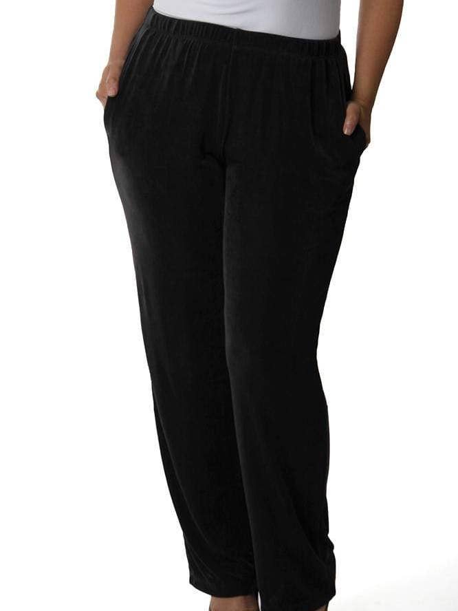 Petit pantalon à enfiler Vikki Vi Classic noir avec poches pour la vente par Vikki Vi