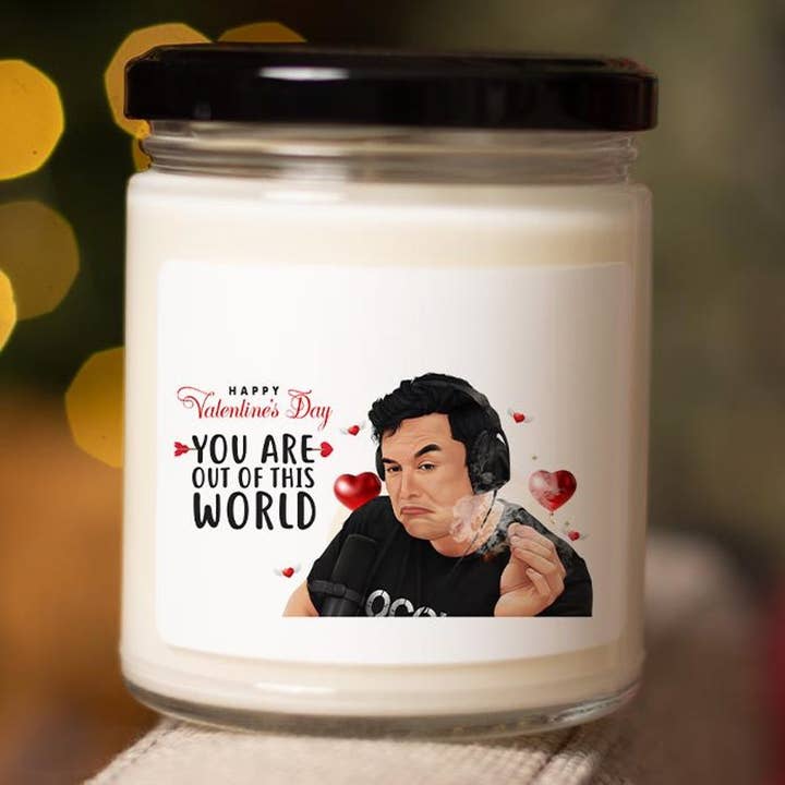 VenusArtsShop - Wholesale Birthday Card - Funny Elon Pun Valentines Candle - Romantic Candle, Cute