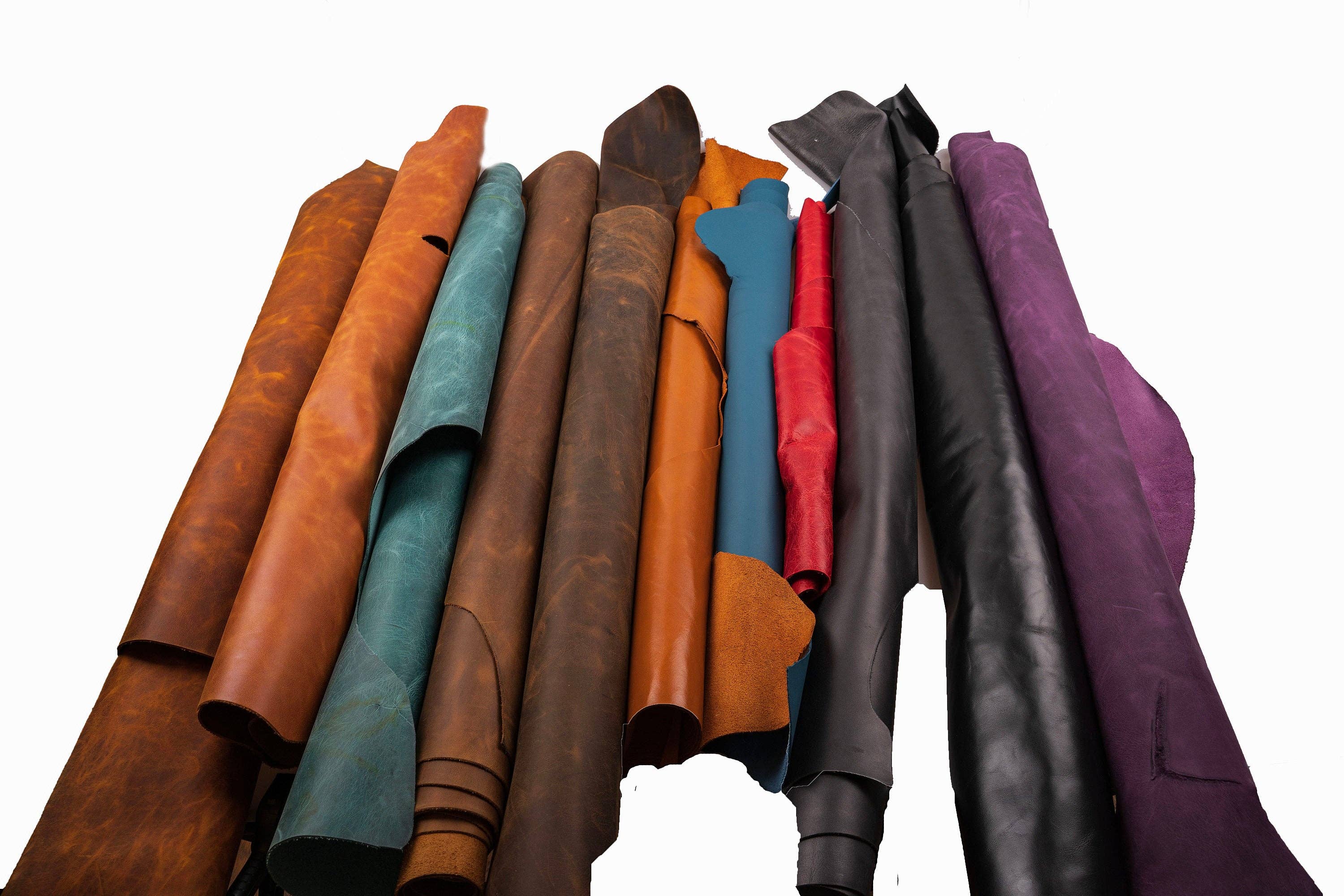 Lupinny Leather - Wholesale Craft Supplies - FULL GRAIN Oil Tanned GENUINE Leather Parts, Pieces, Sheets3