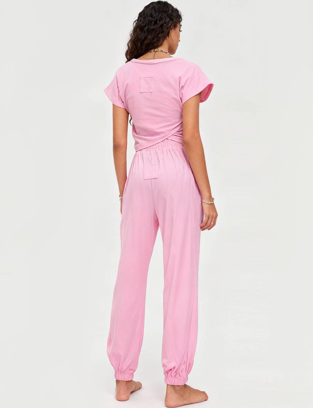 Sweetkama - Wholesale Lounge Set - Women's - Ladies Solid Color Crop Top and Pants Set SKST37940