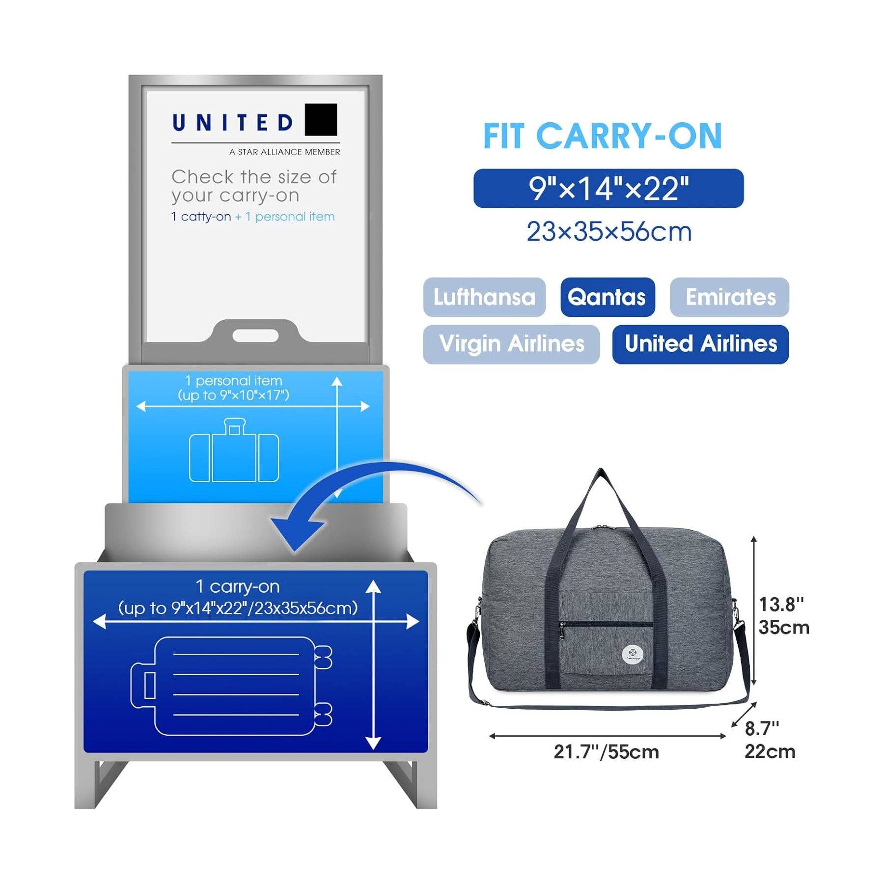 wandf - Venta al por mayor Bolsa de viaje - Unisex - Bolsa de viaje plegable NW3122 para equipaje de mano para estancia nocturna31
