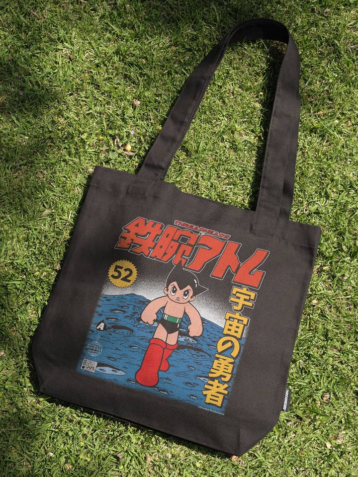 Astro Boy Moon Tote Bag for wholesale by Threadheads
