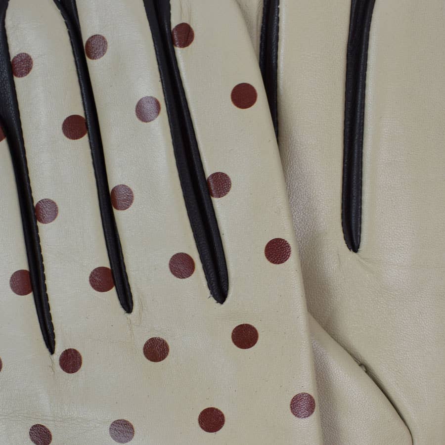 Dupatta Designs - Wholesale Gloves - Women's - Nyla Dotted Leather Driving Gloves O/S MED7