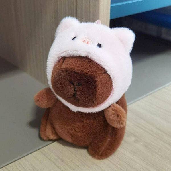 Showcase - Wholesale Stuffed/Plush Toy - Kids & Baby - Capybara in a Hat 9" Kawaii Plush Squishy Pillow Toy (Multiple Styles)