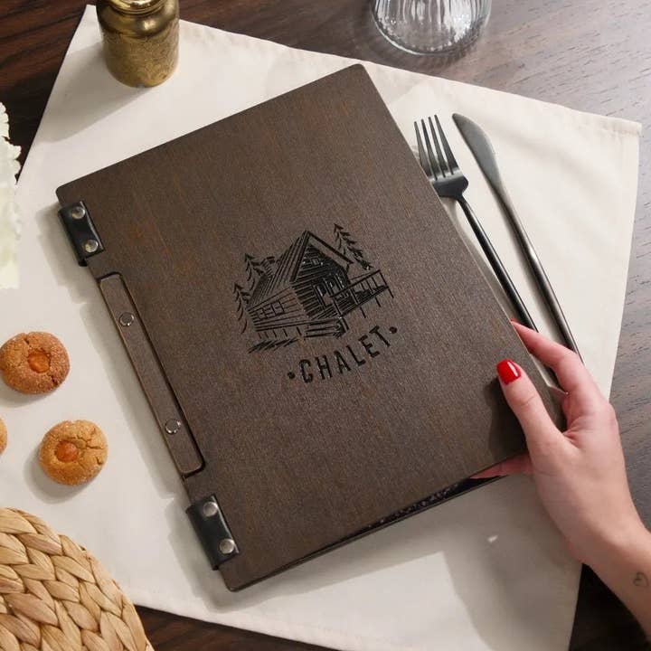 Inbunden Trämenyhållare (PM02A2) för wholesale av Inko Horeca Accessories