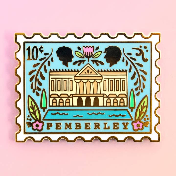 Pemberley, Pride and Prejudice Enamel Pin for wholesale by Joy Addict
