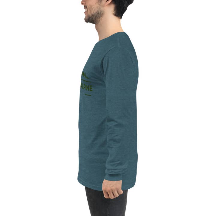 Hiking Alpine – wholesale T-shirts med screentryck – Herr – Vandring Alpine Peak Unisex Långärmad T-shirt