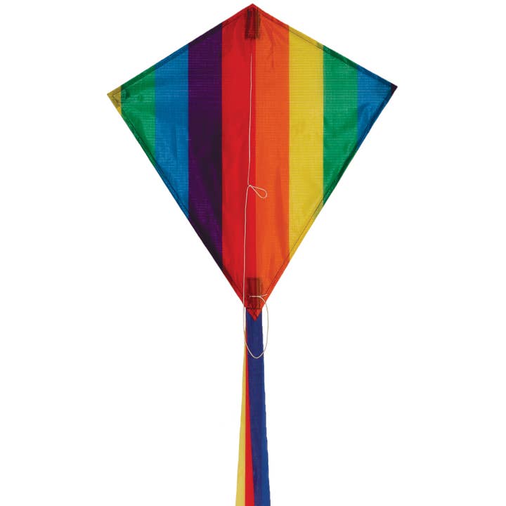 Rainbow Stripe 18" Diamond Kite for wholesale by In the Breeze, LLC.