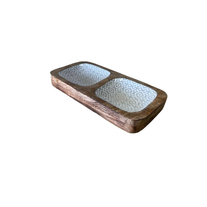 Geko Products - Wholesale Serve Bowl - Wood Enamel Snack Bowls