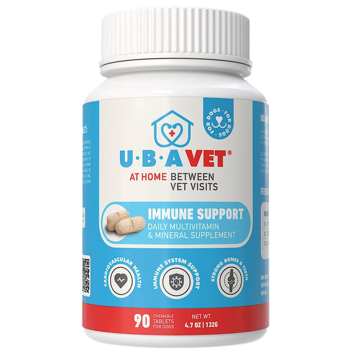 UBAVET Immune Support Daily Multivitamin for Dogs (90ct) for wholesale by Jojo Modern Pets